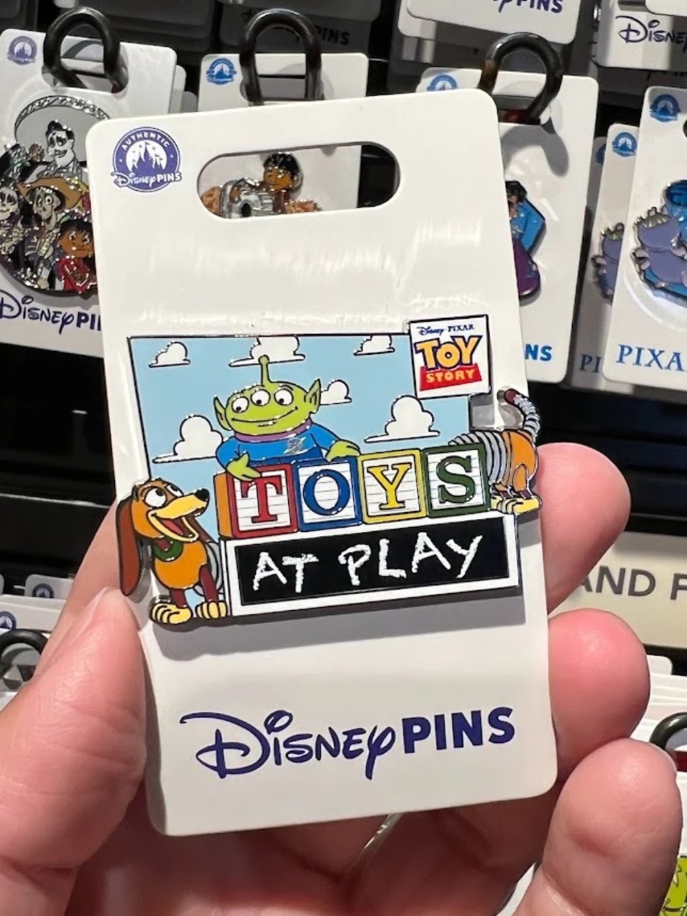 Disney Toy Story "Toys at Play" Slinky Dog and Alien Authentic Disney Pin